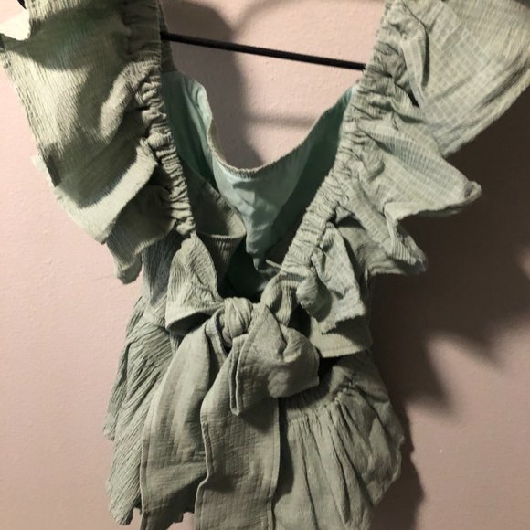 Mint green blouse from Francessca's - Picture 2 of 2